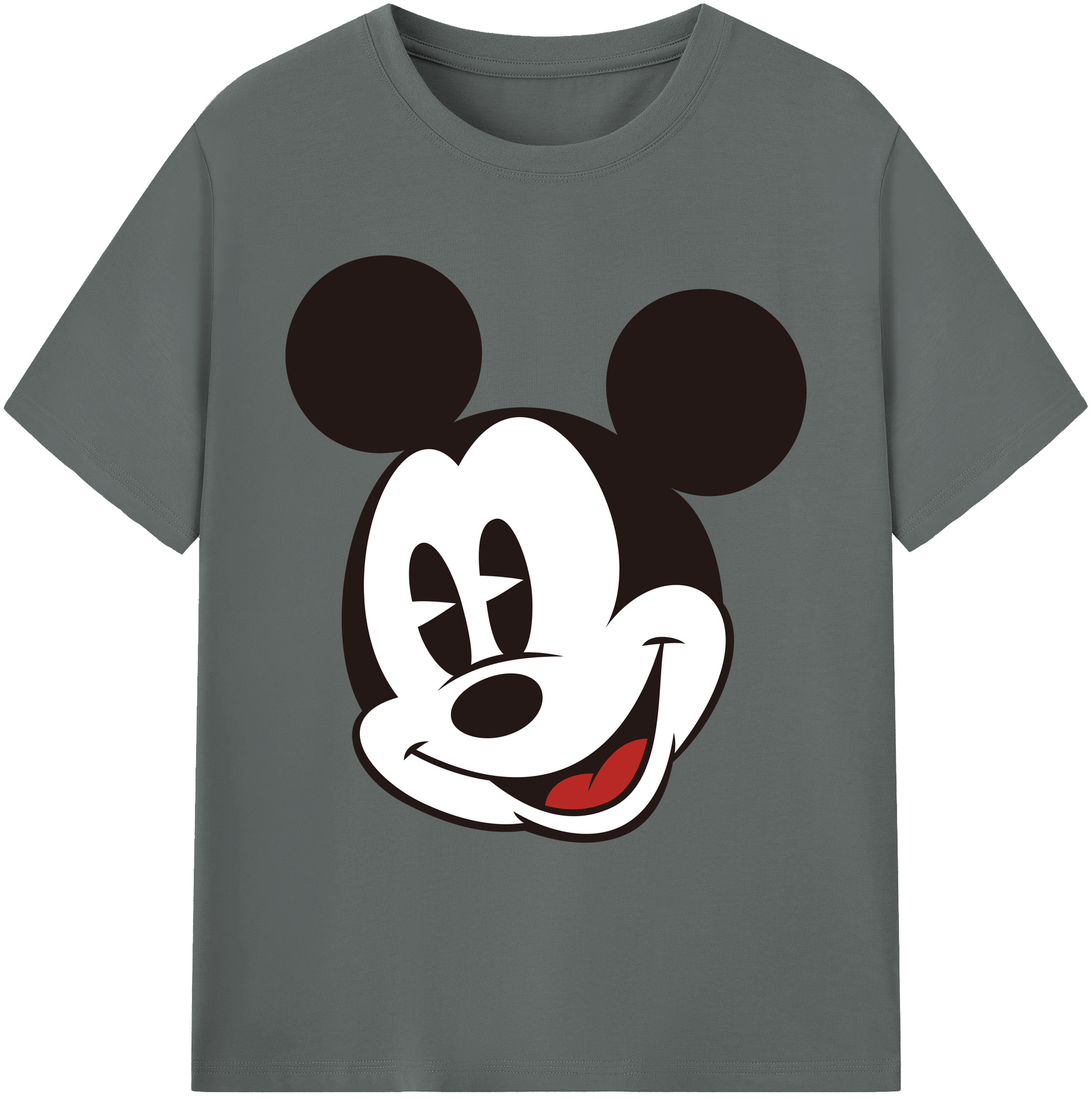 ミッキーマウス Mickey Mouse 綿100％ メンズ半袖Tシャツ｜肌触りやわらか＆通気性